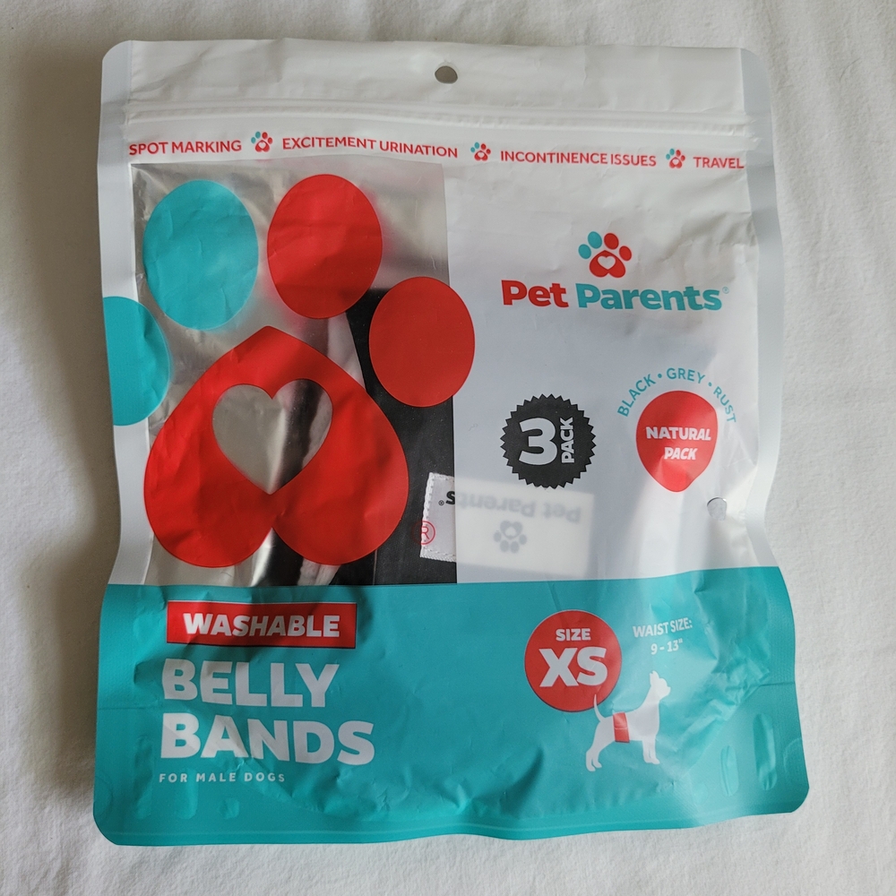 Pet Parents Washable Belly Bands for Male Dogs - XS